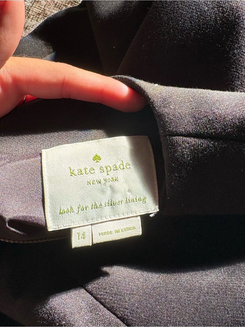kate spade Black Bling dress